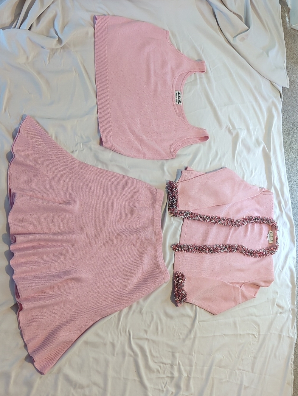 J. S. S. Women's 3 Piece Skirt Set Large